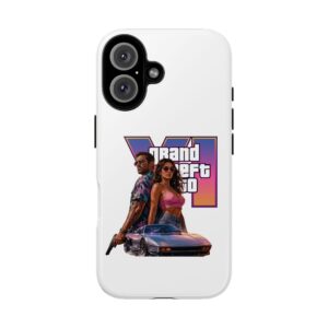 15279491832001699920_2048.jpeg Grand Theft VI Retro Art Phone Case - Video Game Inspired Protective Cover